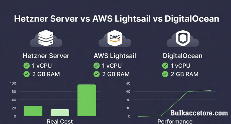 Hetzner Server vs AWS Lightsail vs DigitalOcean